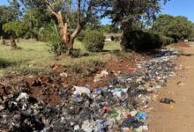 Littering in Zimbabwe: Litter close to council premises in a Suburb in Harare